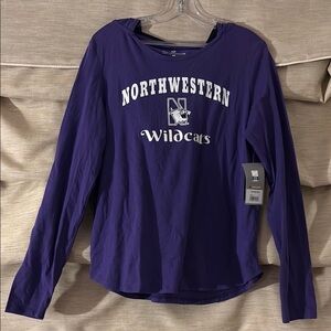 Northwestern Wildcats Women's Long Sleeve brand new hoodie top!